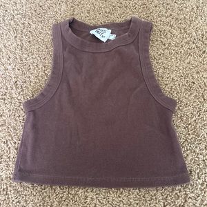 Brown Princess polly crop top
